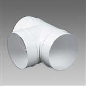 DEN BRAVEN Tvarovka kulatá T-kus 3x prům.150 bílá VE11921